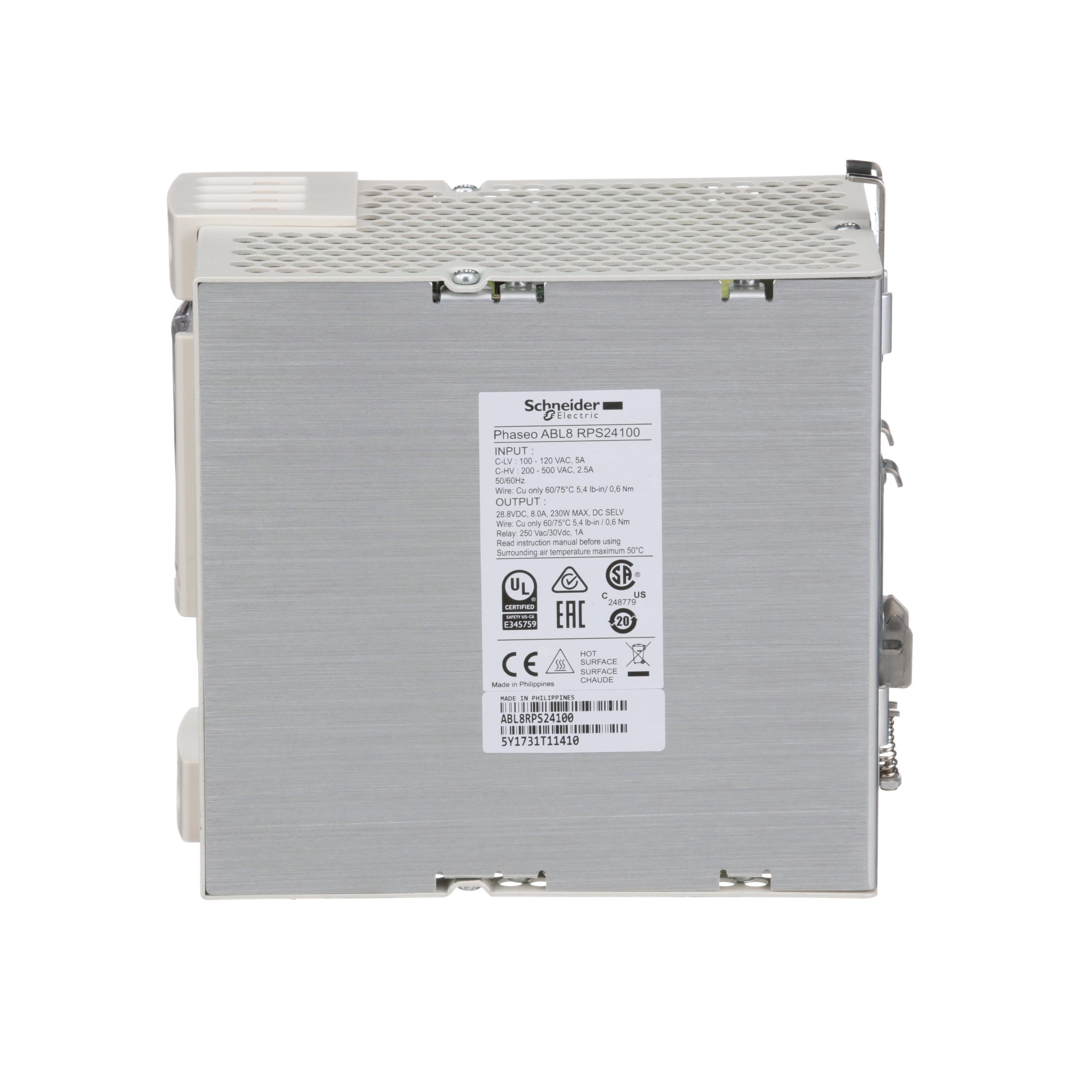 ABL8RPS24100 SQD POWER SUPPLY 24VDC