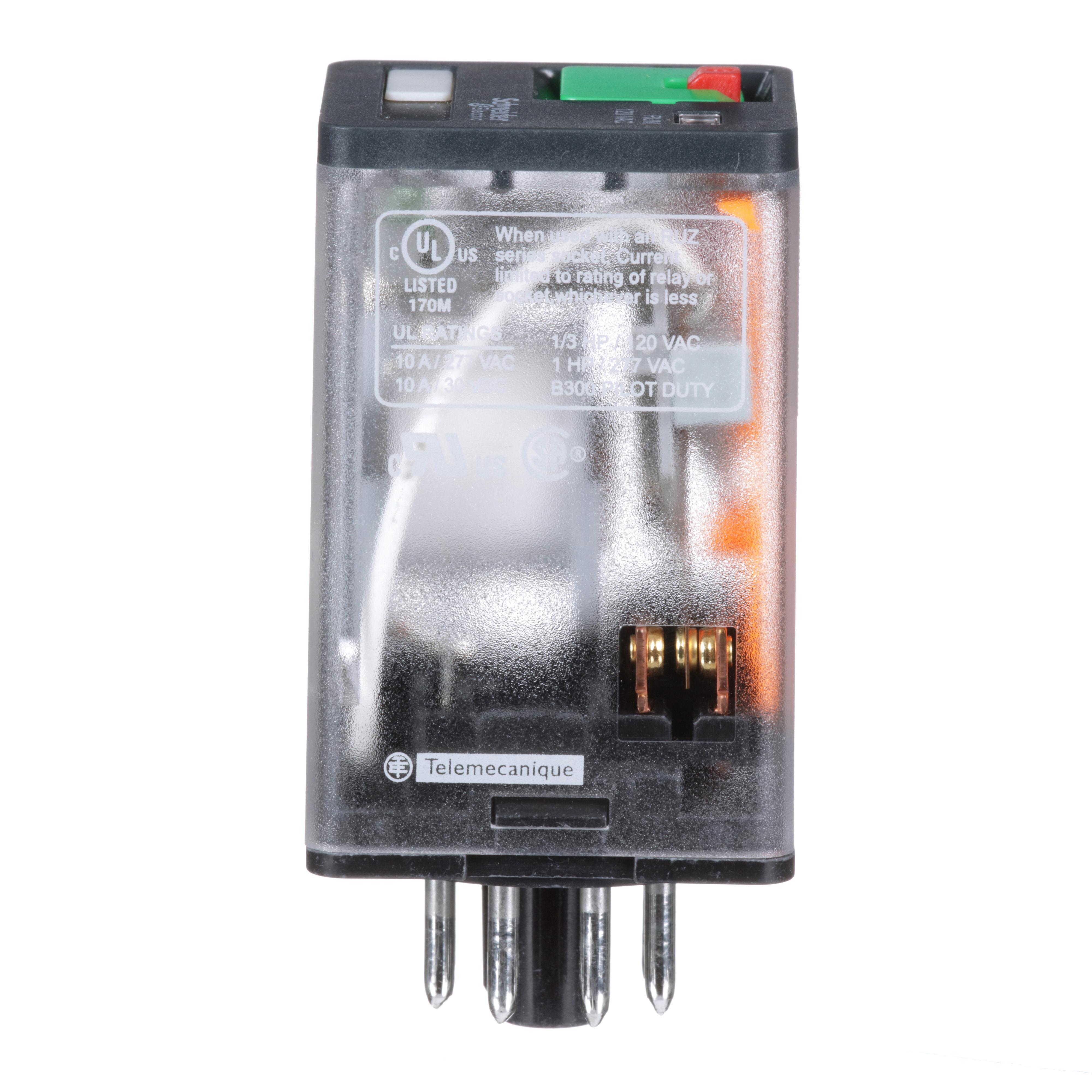 RUMC22F7 SQD RELAY 2CO CYL PIN