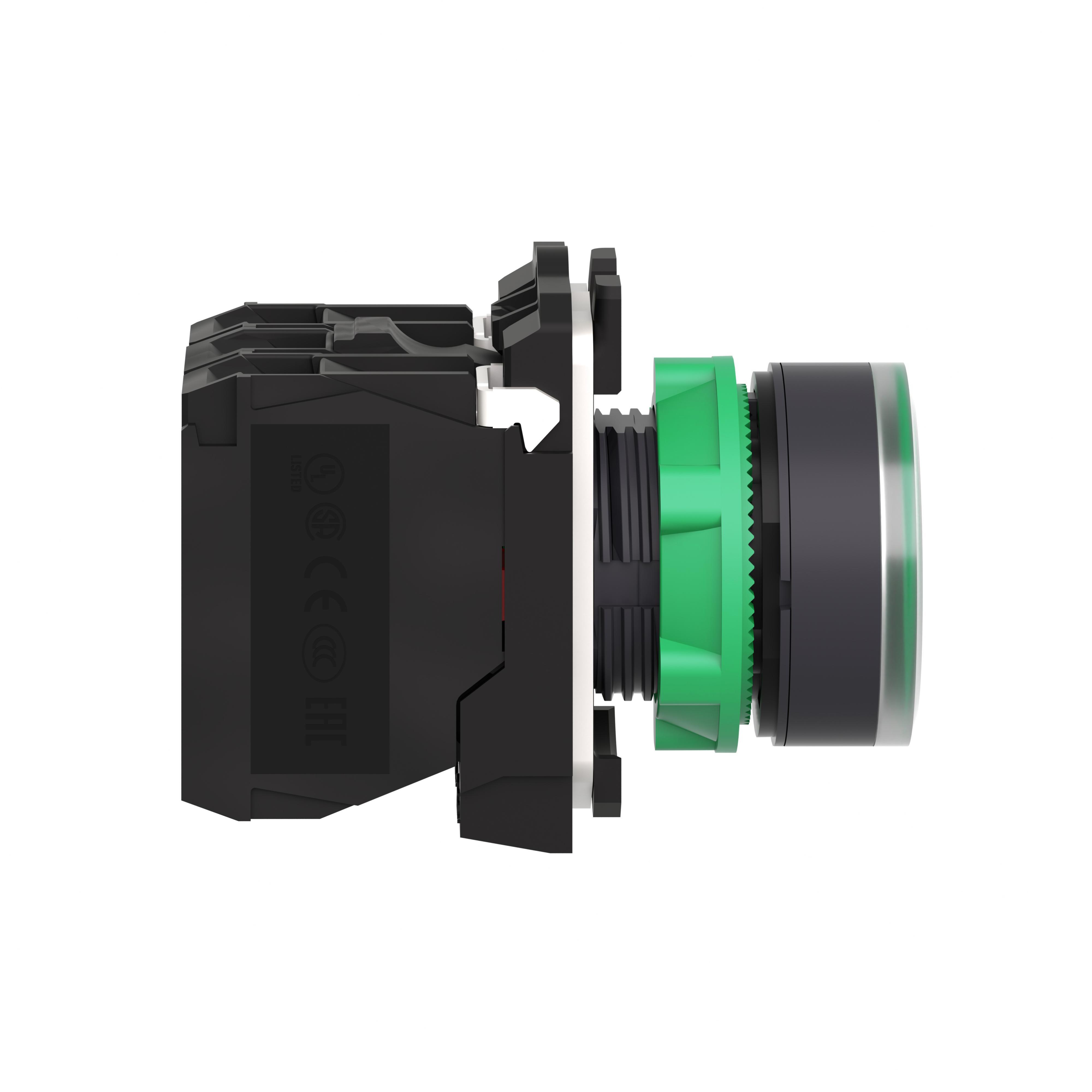 XB5AW33G5 SQD PUSHBUTTON LED 120VAC