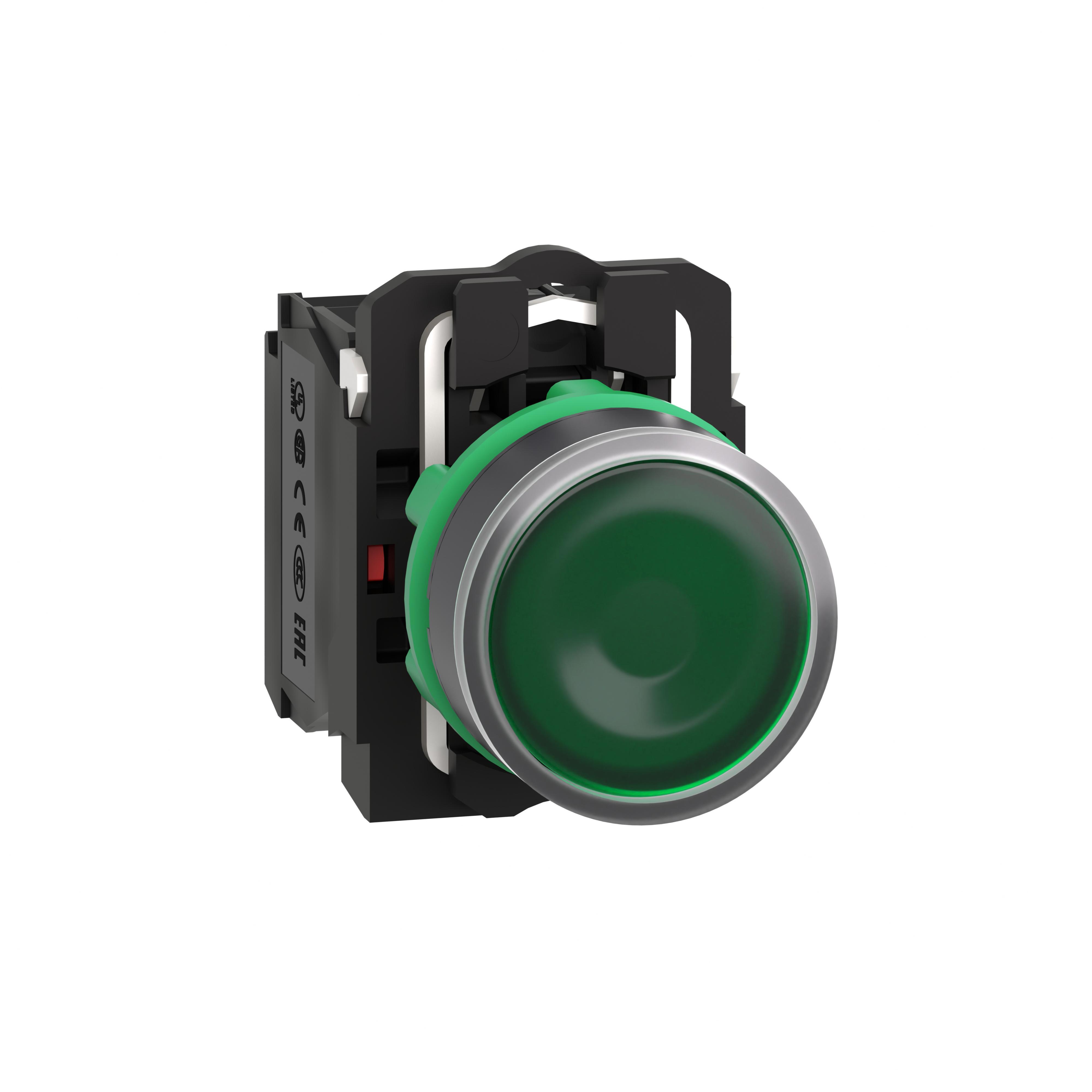 XB5AW33G5 SQD PUSHBUTTON LED 120VAC