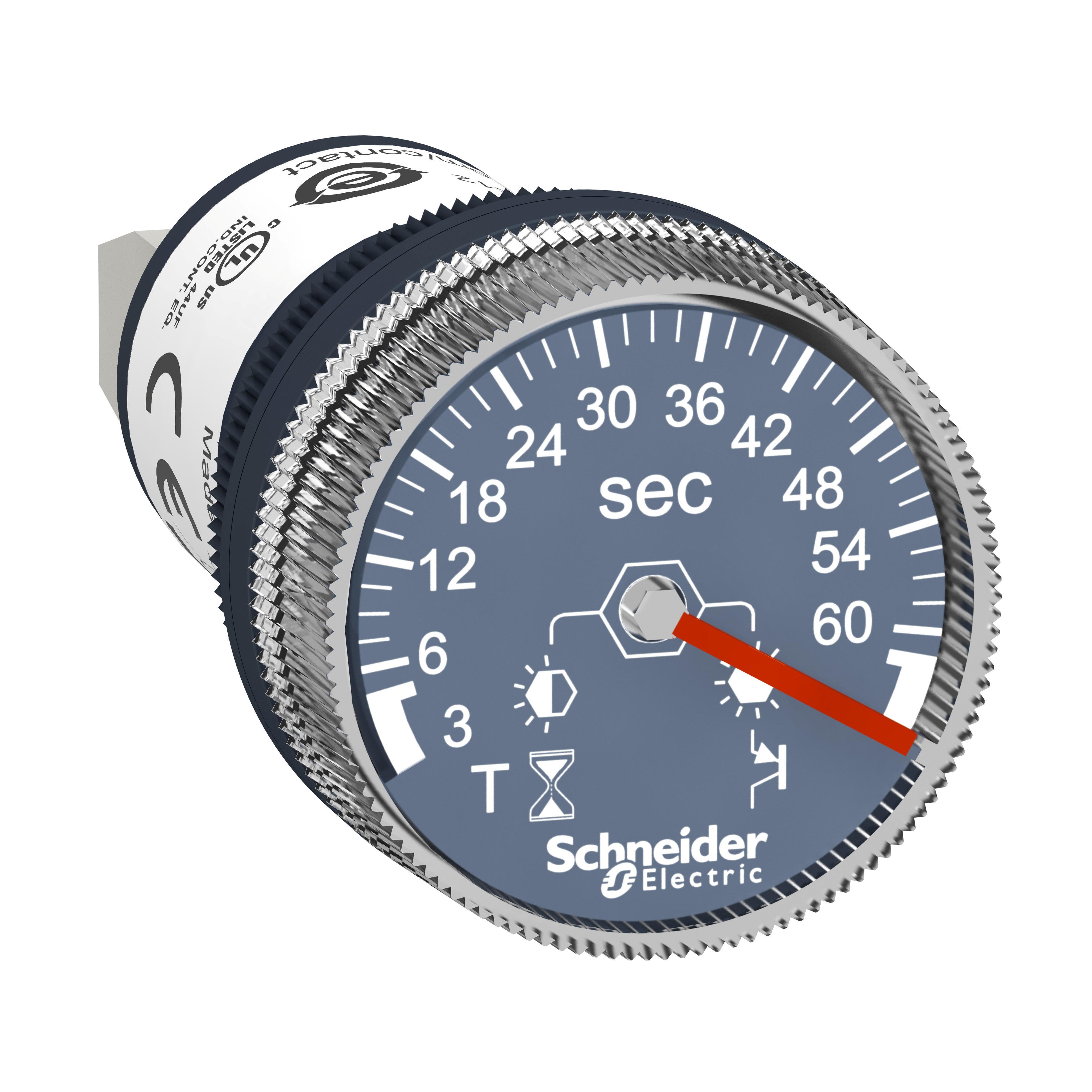 XB5DTB23 SQD DOOR-MNTD TIMER 3S 60S, 24VDC