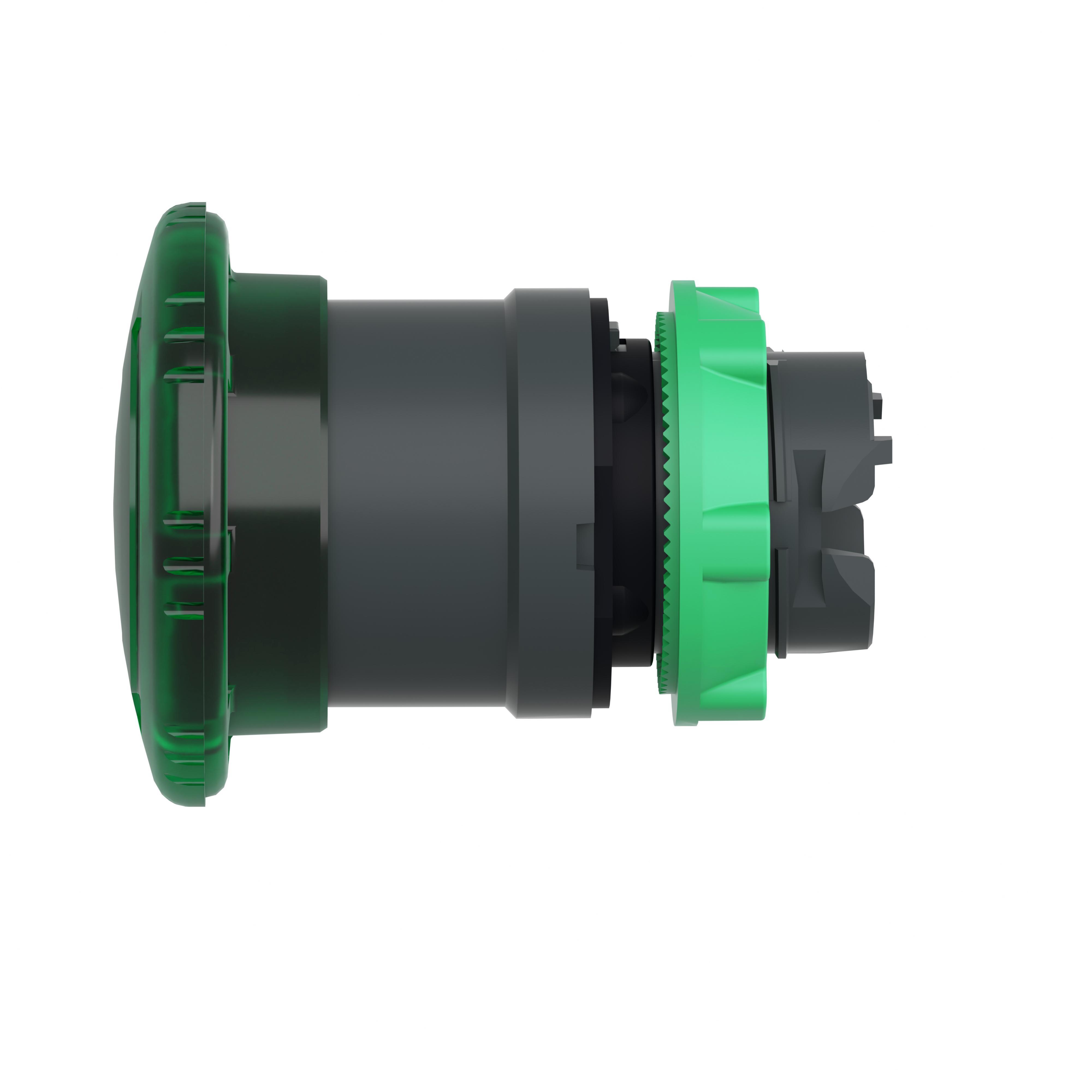 ZB5AW733 SQD GREEN T-T-R 40MM ILLUM MUSHROOM 78590110390