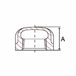 (I) 2-1/2 BLK MALL CAP