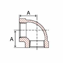 (I) 1/2 300 LB AAR BLK MALL 90 ELBOW