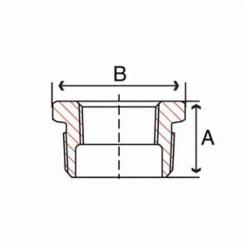 (I) 3X1-1/2 BLK HEX BUSHING BM