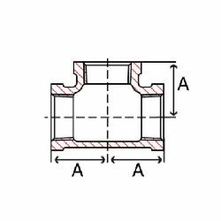 (I) 1-1/2 150 LB BLK MALL TEE
