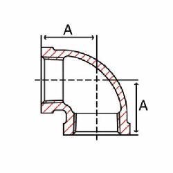 (I) 2 GALV MALL 90 ELBOW