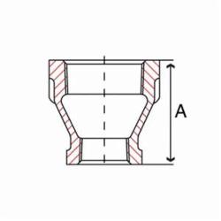 (I) 3/8X1/4 GALV MALL RED COUPLING