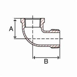 (I) 1 GALV MALL STREET 90 ELBOW