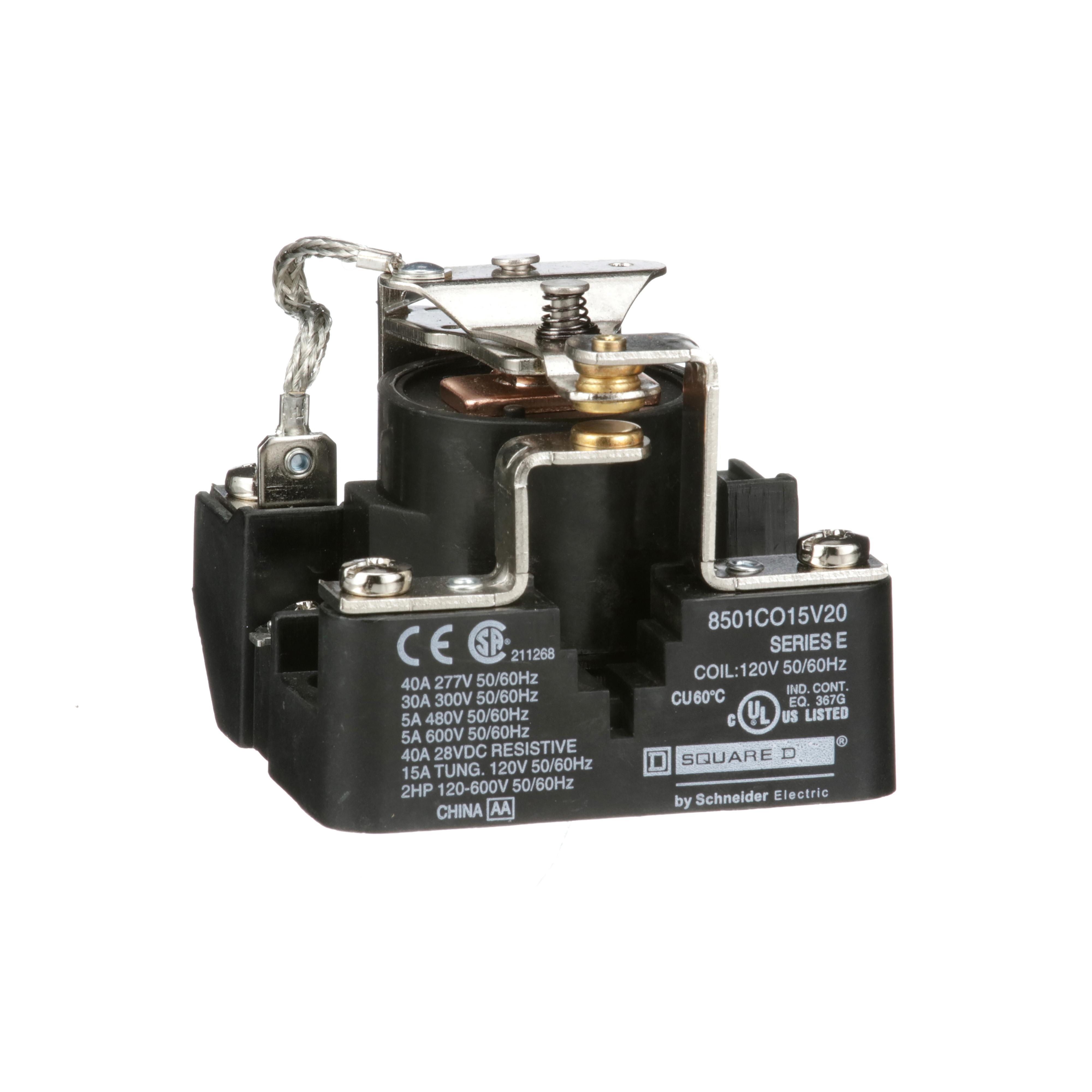 8501CO15V20 SQD RELAY 600VAC 5AMP