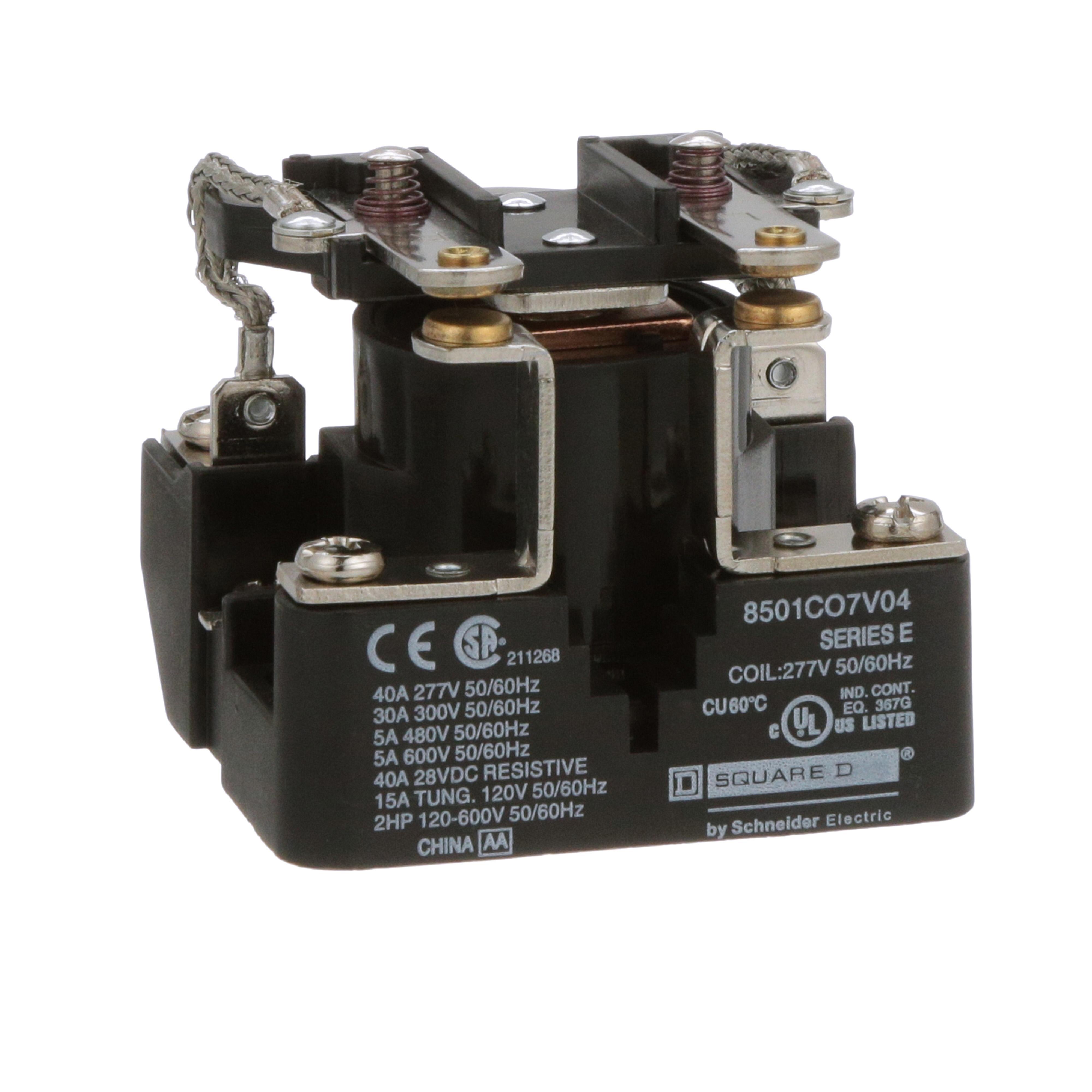 8501CO7V04 SQD RELAY 600VAC 5AMP
