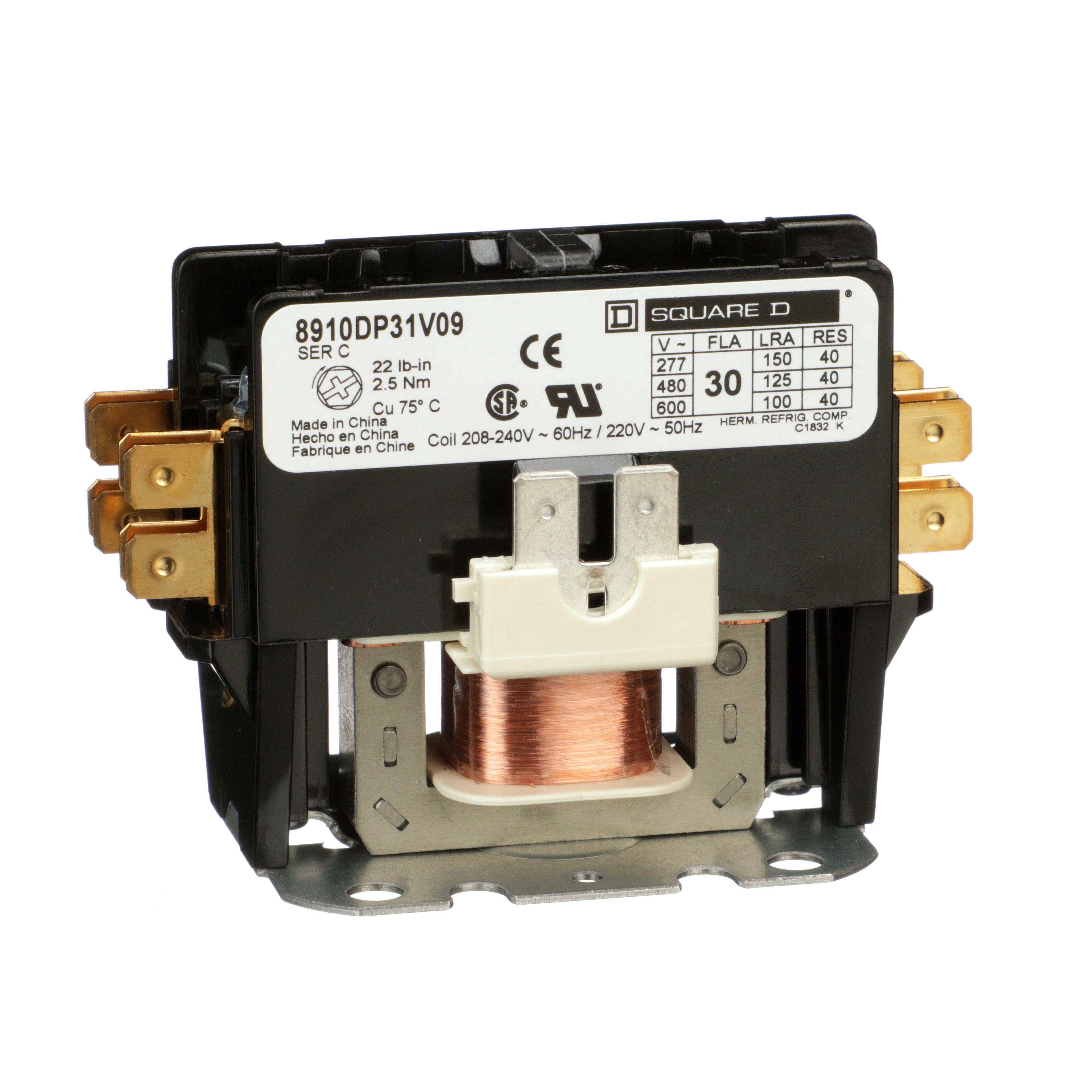 8910DP31V09 SQD CONTACTOR 600VAC