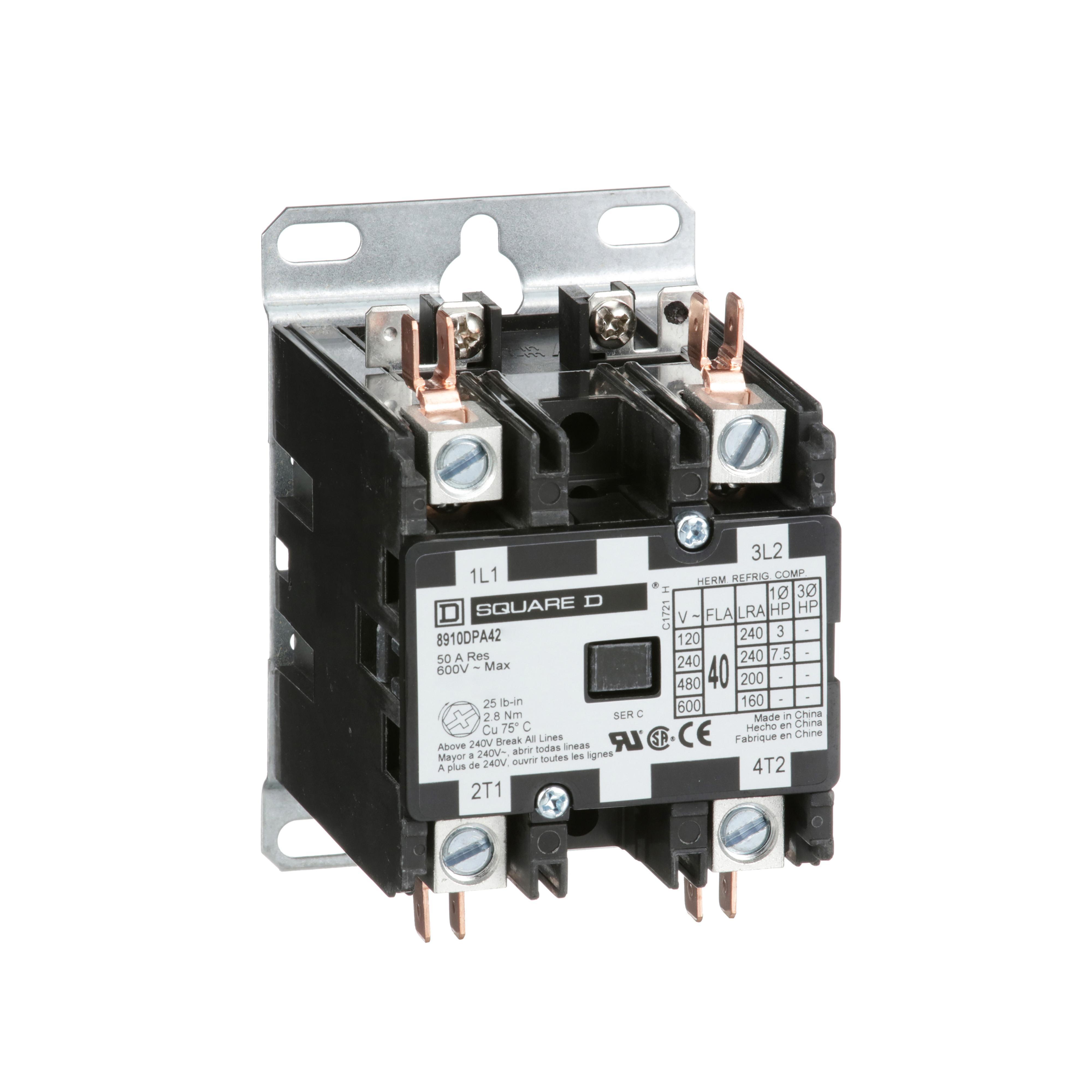 8910DPA42V14 SQD CONTACTOR 600VAC