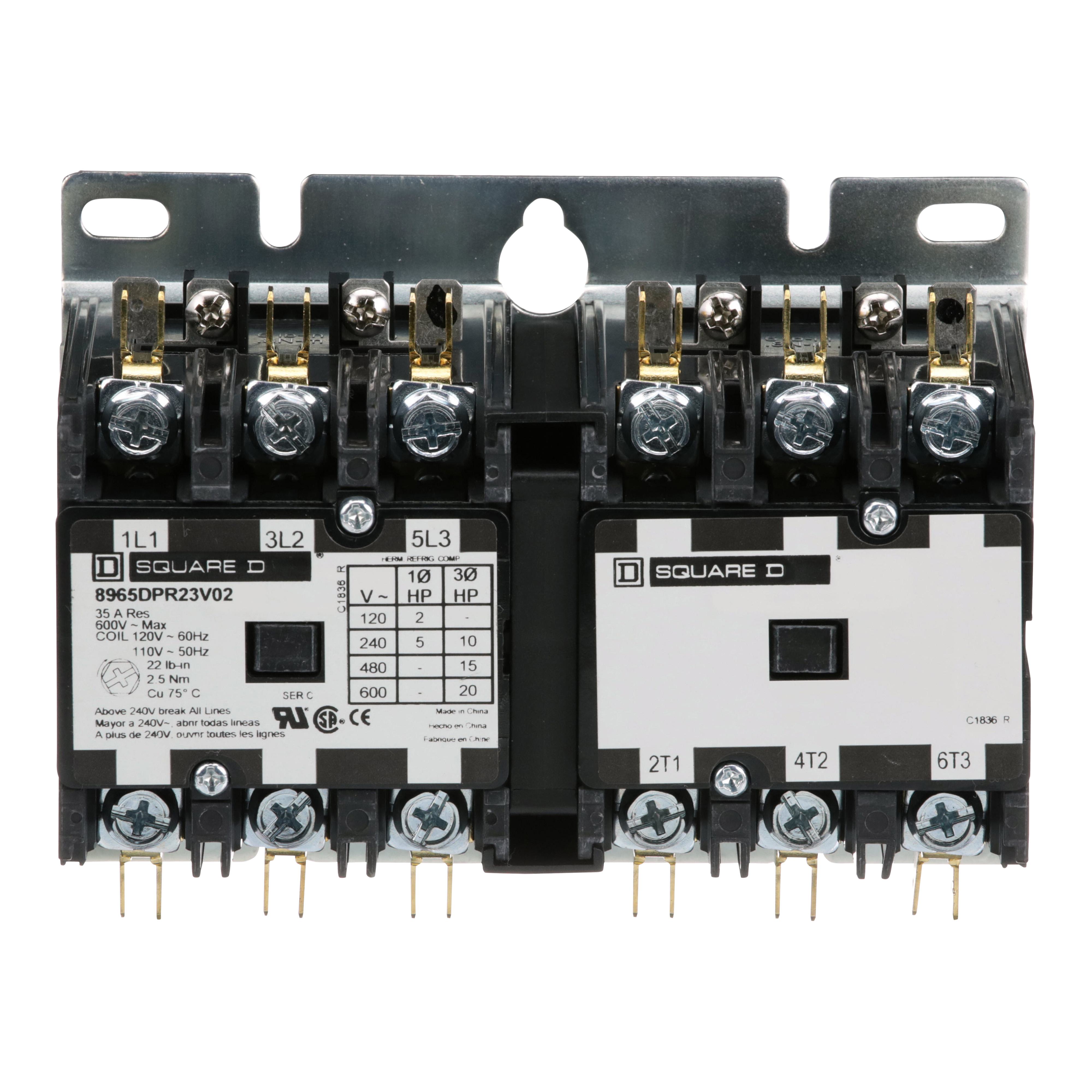 8965DPR23V02 SQD HOIST CONTACTOR