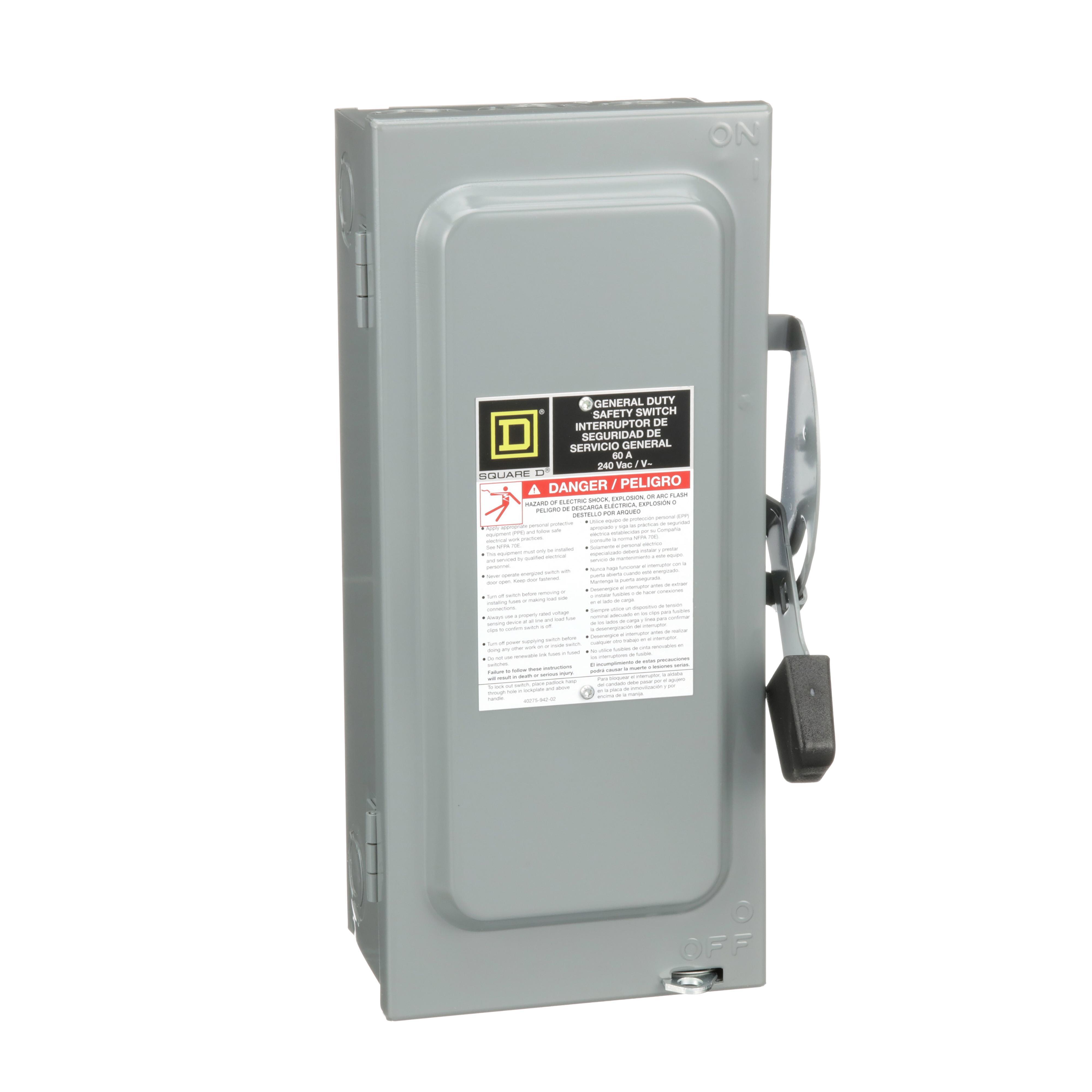 D222N SQD SWITCH FUSIBLE GD 240V