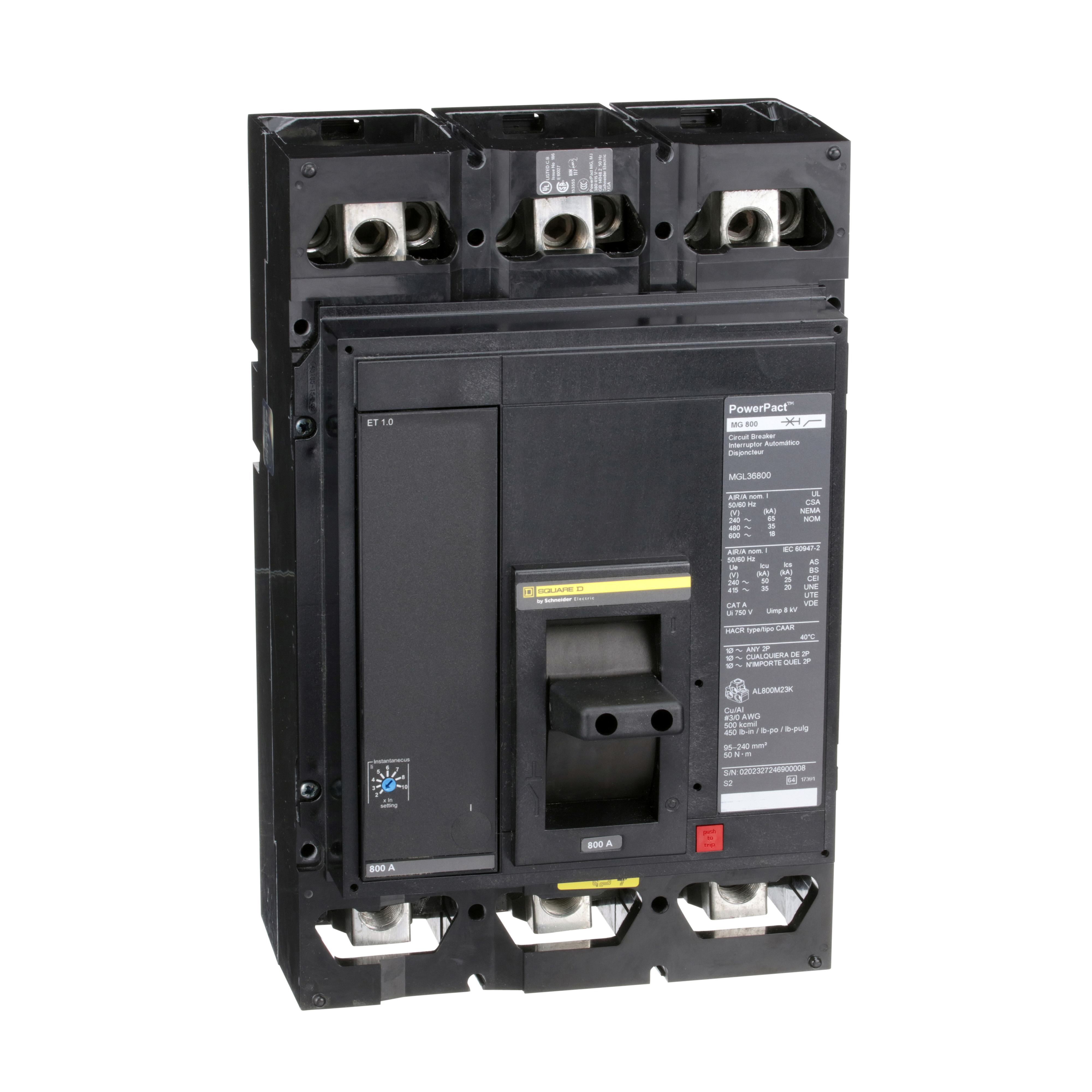 MGL36800 SQD MOLDED CASE CIRCUIT