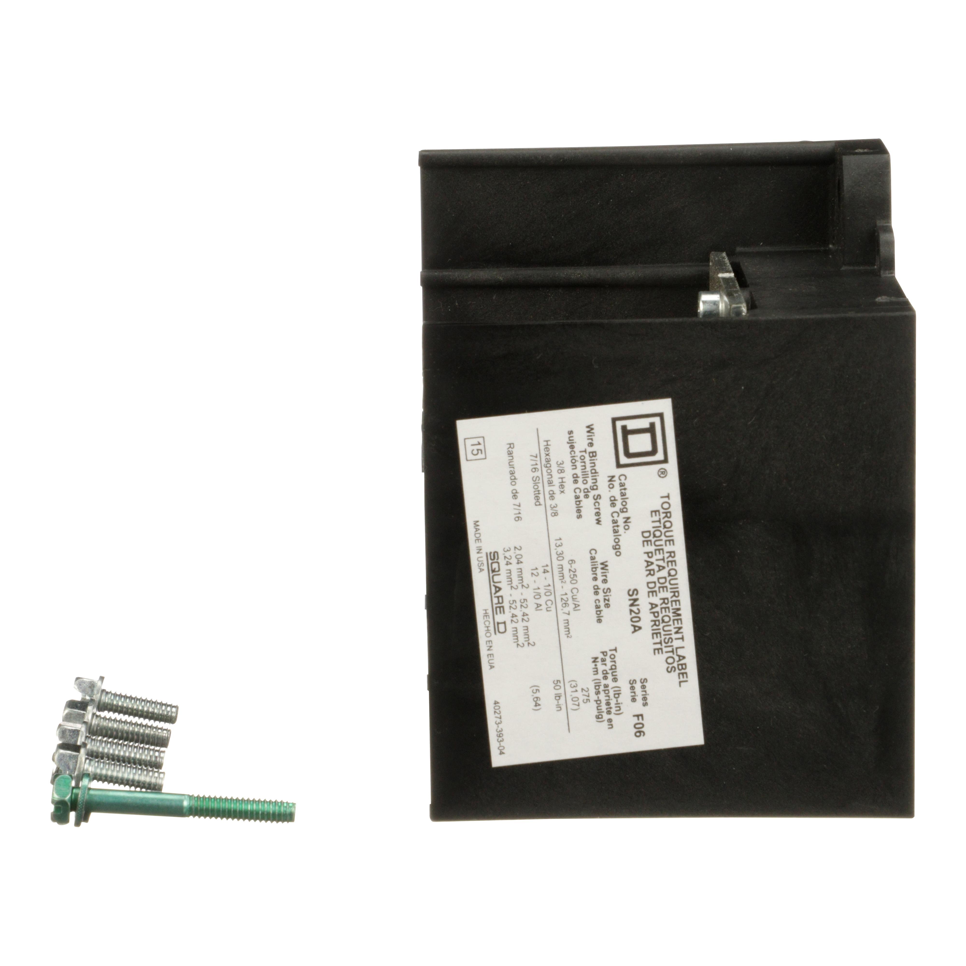 SN20A SQD NEUTRAL ASSY INSULATED