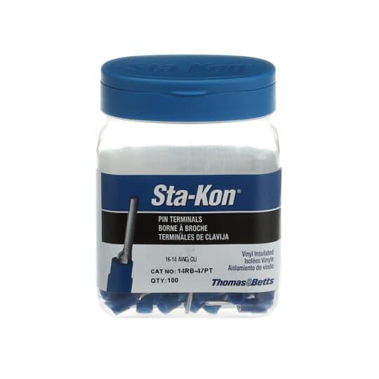 14RB-47PT T&B INS VINYL PIN TERMINAL 16-14 BLUE
