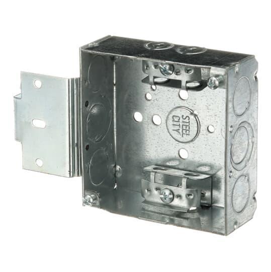 52151MSX STEEL CITY 4SQ BOX STL 21CU 1/2&3/4E-KO MS ARM..