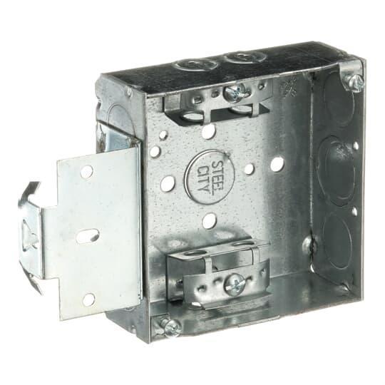 52151MSX STEEL CITY 4SQ BOX STL 21CU 1/2&3/4E-KO MS ARM..