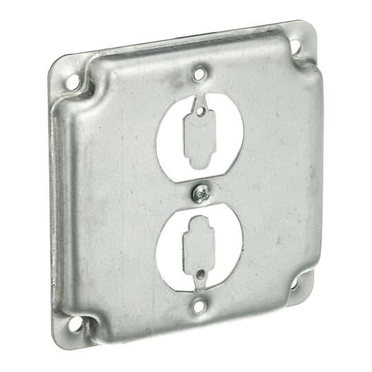 RS-12 T&B 4 SQ BOX CVR STL 5CU 1-DX FL RCPT RSD..