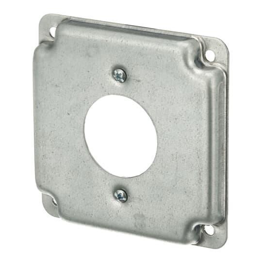 RS-4 SC STEEL COVER USE 4-WIRE TWST-LK SGL RCPT..