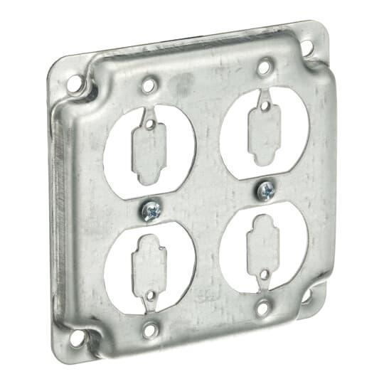 RS-8 T&B STEEL COVER 4SQ SURF 5CU 2DUPLEX 1/2IN RSD..