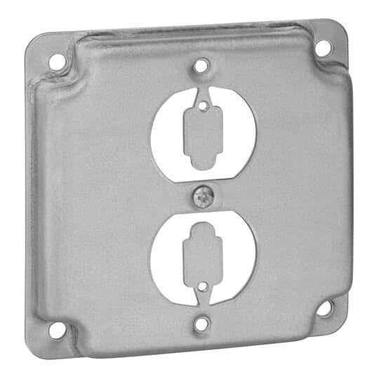 RS-12 T&B 4 SQ BOX CVR STL 5CU 1-DX FL RCPT RSD..