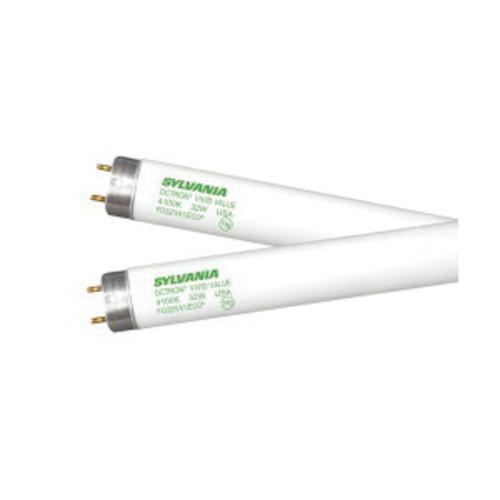 FO32/V50/ECO SYLVANIA 32W, 48 INCH MOL, T8 OCTRON FLUOR LAMP VIVID COLOR RENDERING 5000K 90 CRI,IS OR PRS OPERATION, 22439