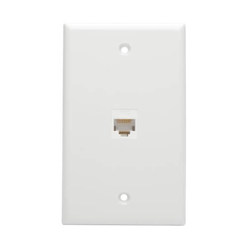 N235-001-WH-6AD TRIPPLITE-WABER WHT CAT6A UTP 90D SNAP-IN CPLR