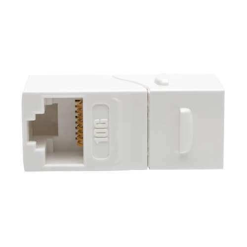 N235-001-WH-6AD TRIPPLITE-WABER WHT CAT6A UTP 90D SNAP-IN CPLR