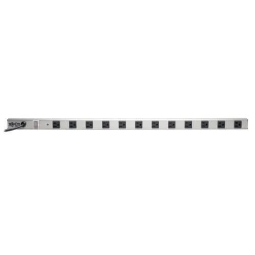 PS361206 TRIPPLITE-WABER POWER STRIP 120V 5-15R 12 OUTLET 6FT CORD 36 INCH LENGTH METAL