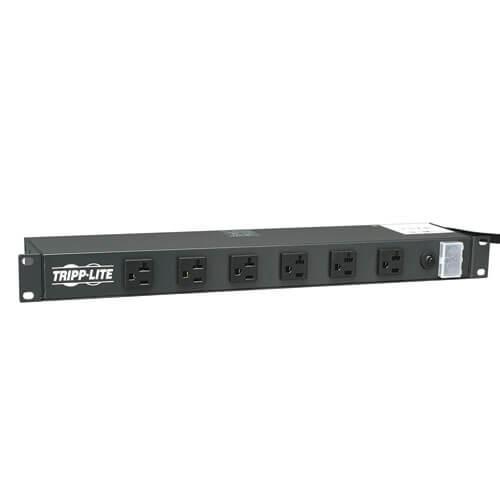 RS-1215-20T TRIPPLITE-WABER 12 OUTLETS 15' CORD MULTIPLE OUTLET STRIP W/ LOCKING PLUG 20 -AMP 12 OUTLET 15FT CORD