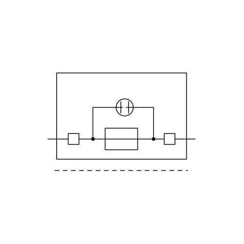281-512/281-418 WAGO 51243897 FUSE PLUGWITH PULL-TAB FOR MINIATURE METRIC FUSES, GRAY WITH PULL-TAB, 6MM WIDE, FOR 5X20MM & 5X25MM FUSES, WITH 120VAC/DC NEON LAMP