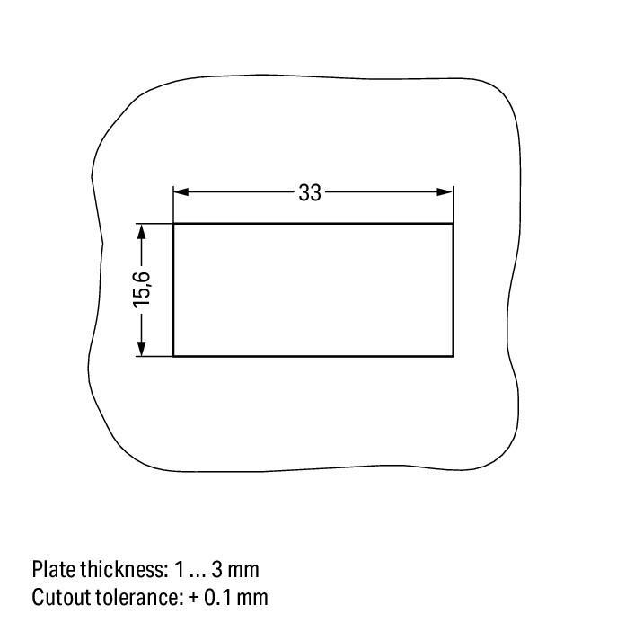 770-318 WAGO 7700318 SNAP-IN FRAME3-POLE 1.0  3.0 MM, BLACK