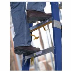 OBEL06 WERNER BLUE FIBERGLASS 6' ELECTRICIAN JOBSTATION STEPLADDER