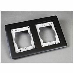 827TCAL-BK WIREMOLD 2-GANG CARPET & TILE FLANGE