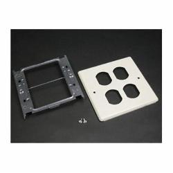 V4047BB WMD IVORY 2G COVER PLT W/2 DUPLEX RECEPT OPENINGS 1/10/CTN..