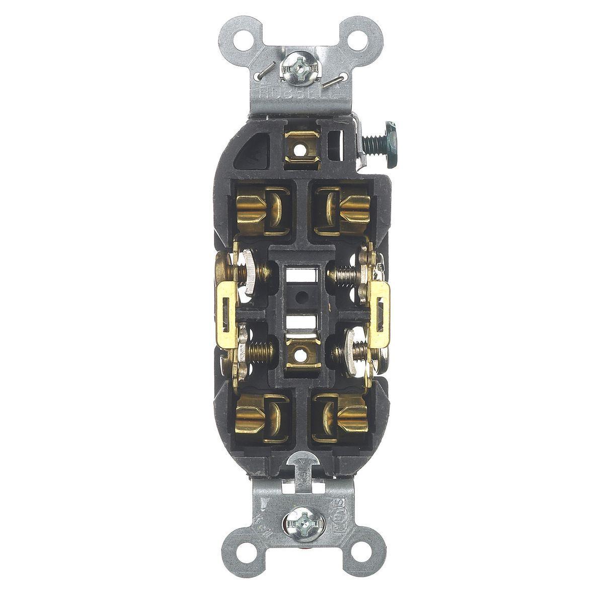5252AW HUBBELL SELECT SPEC. WHT.15A/125V DX.RCPT.NEMA 78358510972..