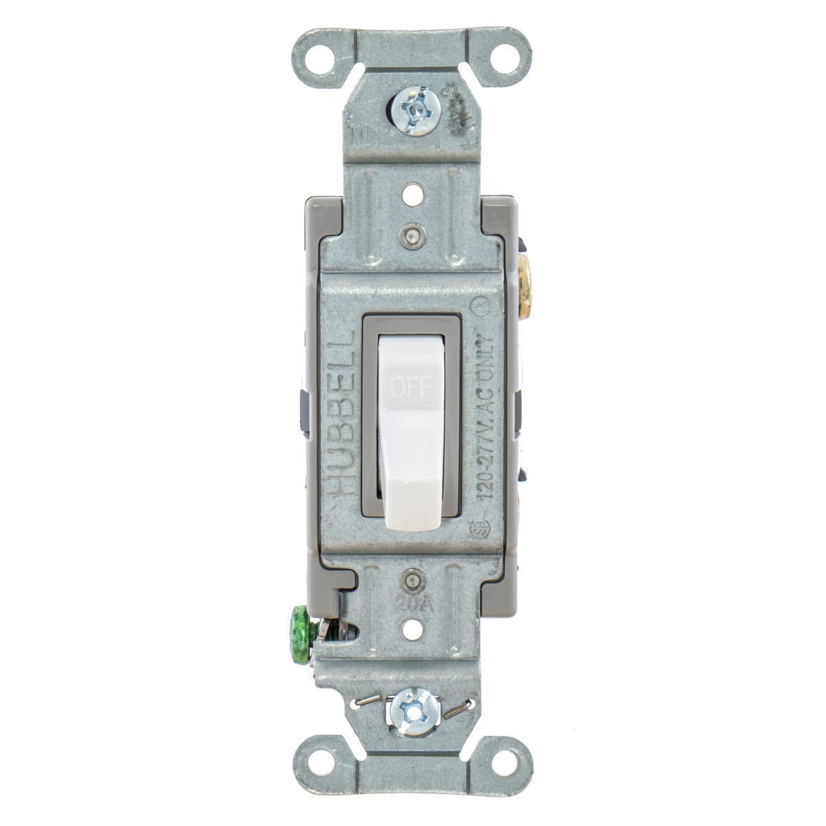 CSB120W HUBBELL SP TOG, SPEC GRD COM SER,20A 120/277 WH 78358515406..