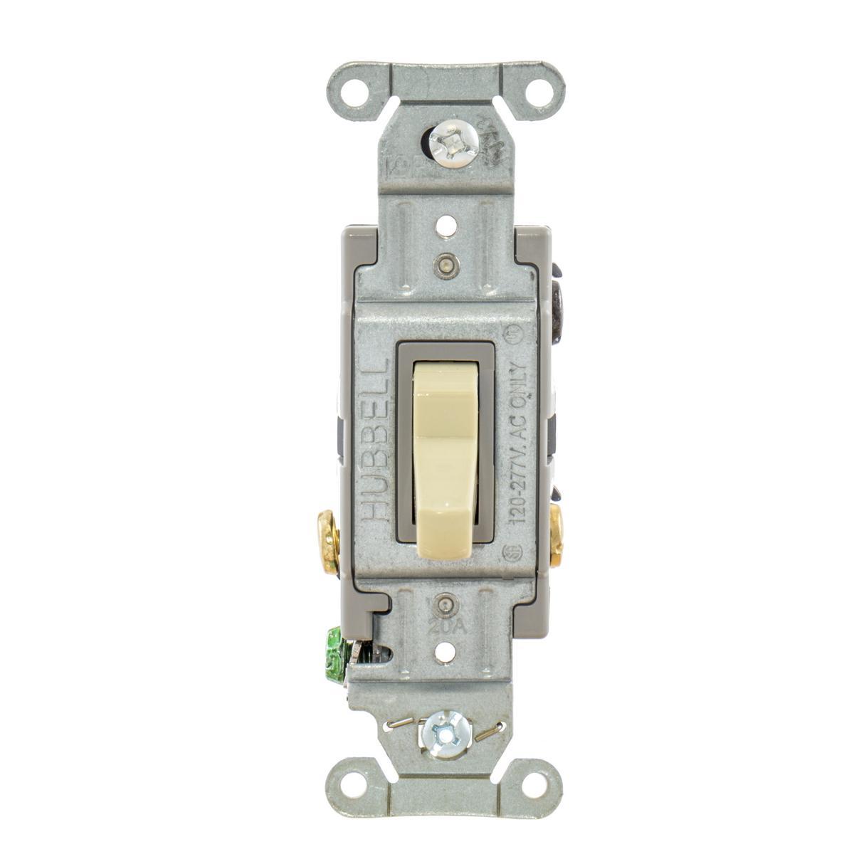 CSB320I HUB 3-WAY TOGGLE SPEC GRADE 20A 120/277 IVORY..