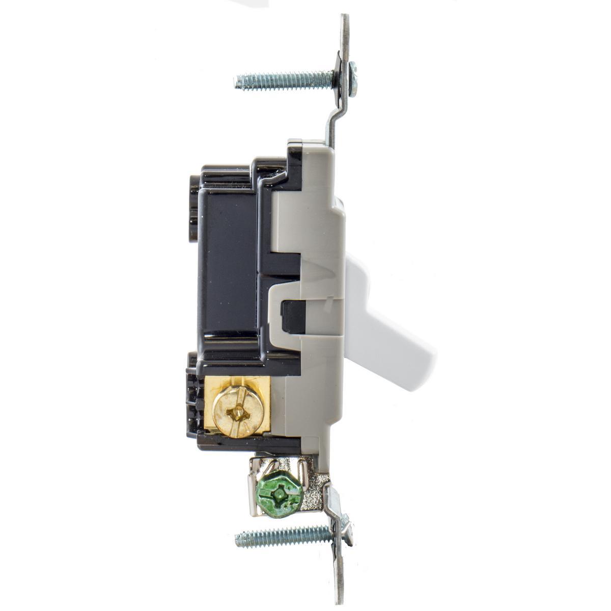 CSB320W HUBBELL SWITCH, SPEC, 3W, 20A 120/277V, B+S, WH 78358515424 10/BOX..