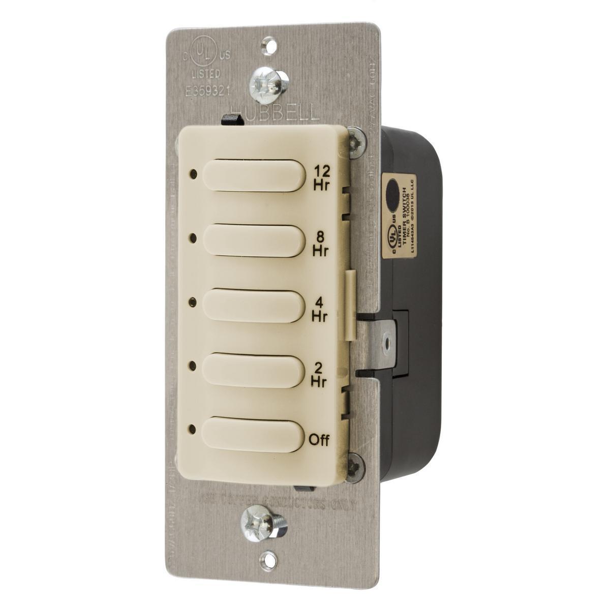 DT5012I HUBBELL TIMER 12 HR, 8.3A 120/277V , IVORY 78358525646