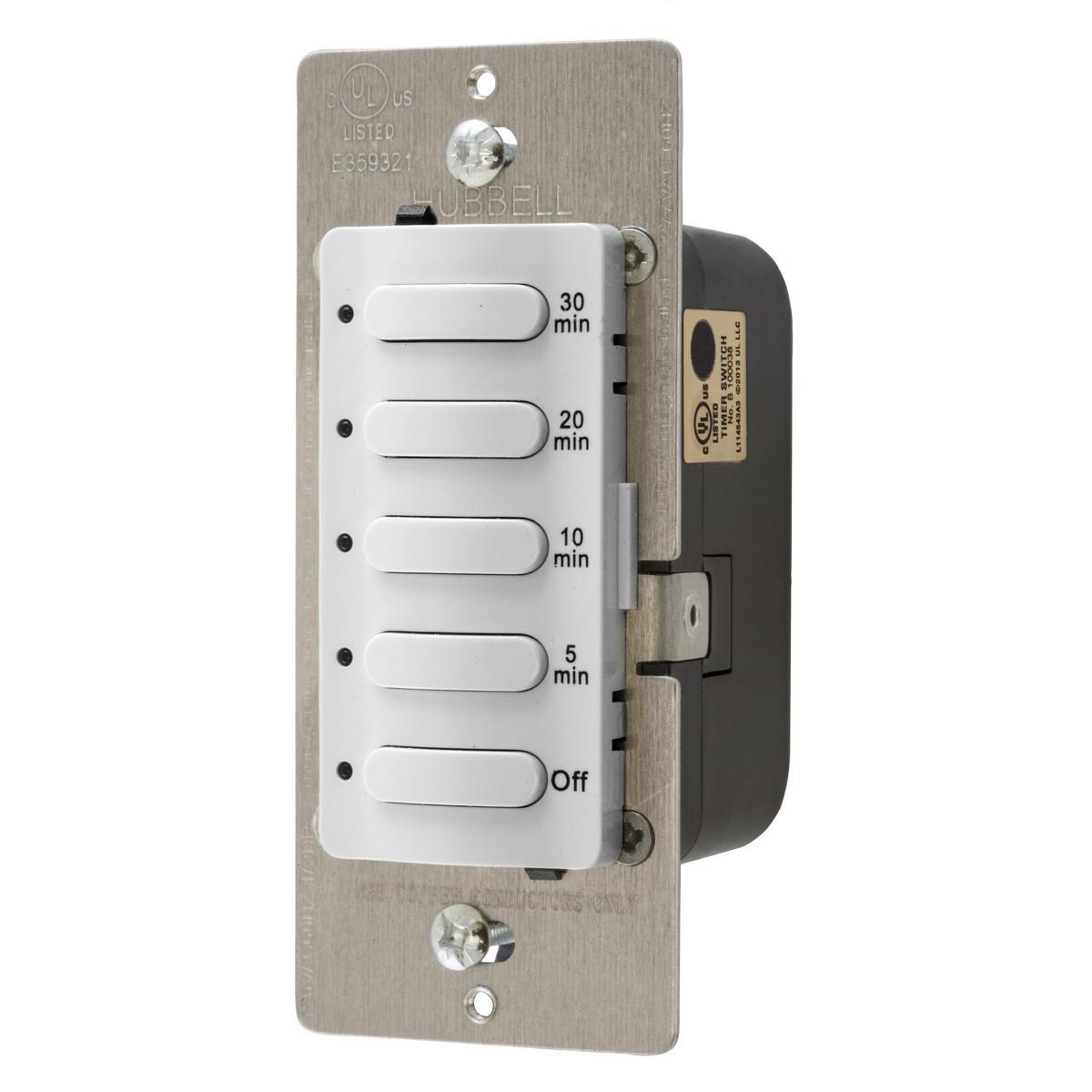 DT5060W HUBBELL TIMER 60MIN, 8.3A 120/277V , WHITE 78358525644