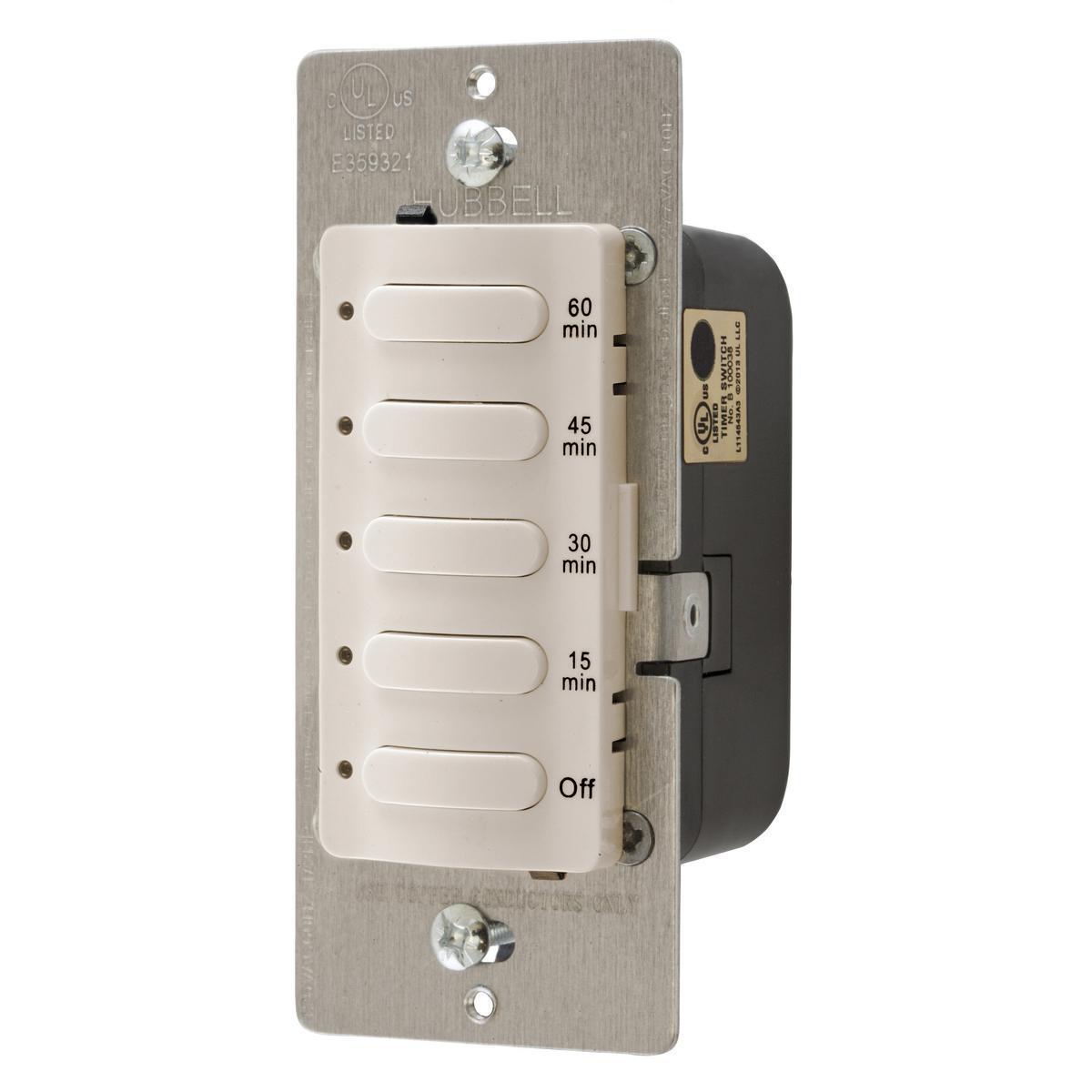 HUBBELL WIRING DT5060LA TIMER 60MIN, 8.3A 120/277V , LT ALM DT5060LA