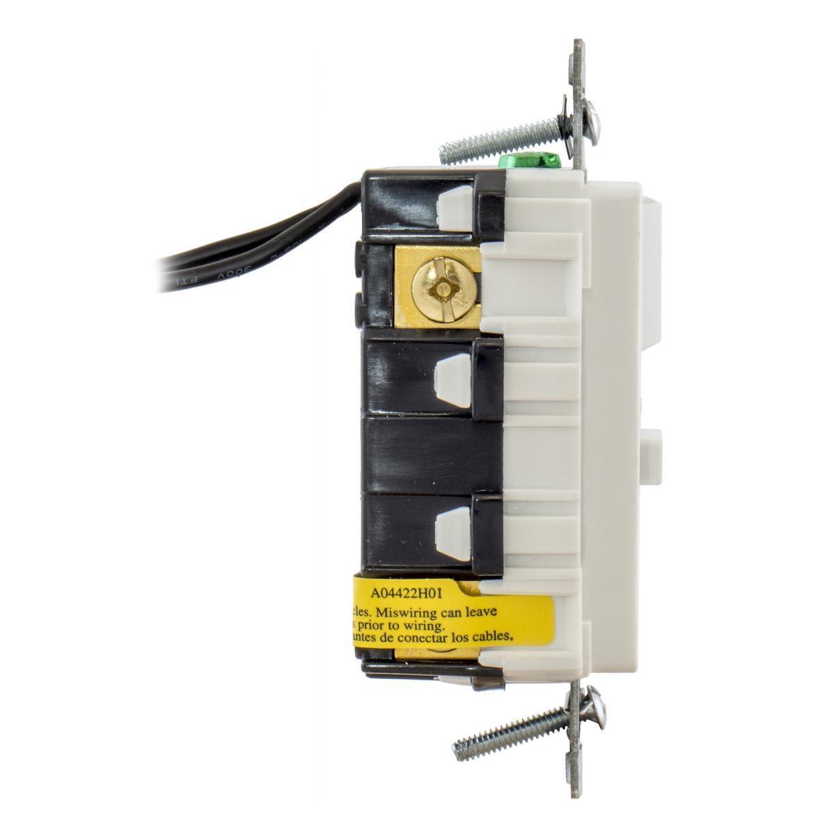GFSPST15W HUBBELL 15A COM SELF TEST COMB SWITCH, TR GFR WH 88377812462