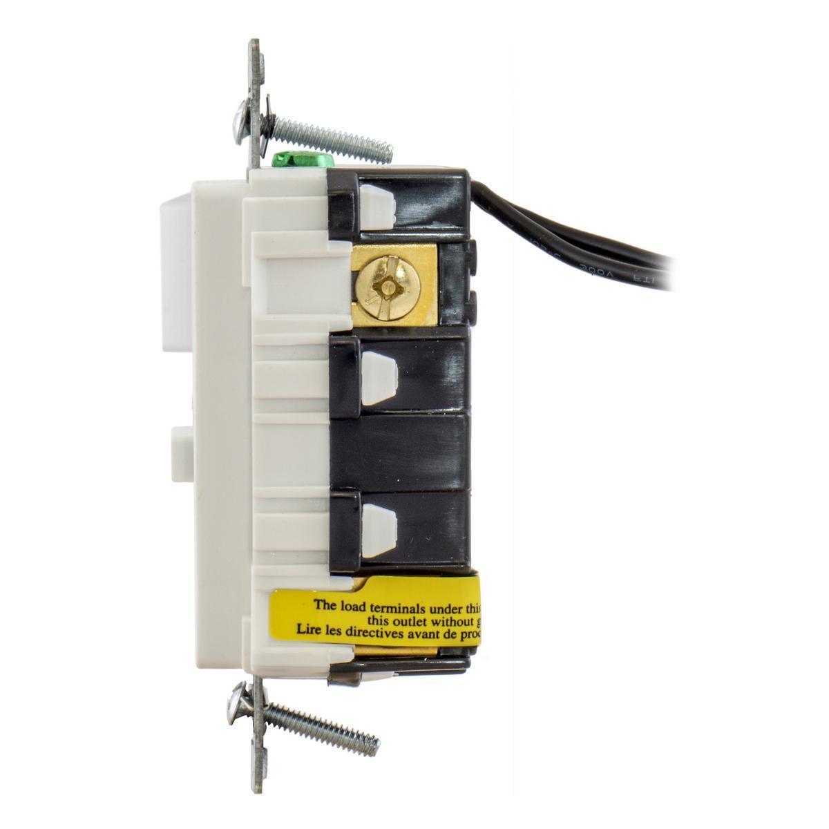 GFSPST15W HUBBELL 15A COM SELF TEST COMB SWITCH, TR GFR WH 88377812462