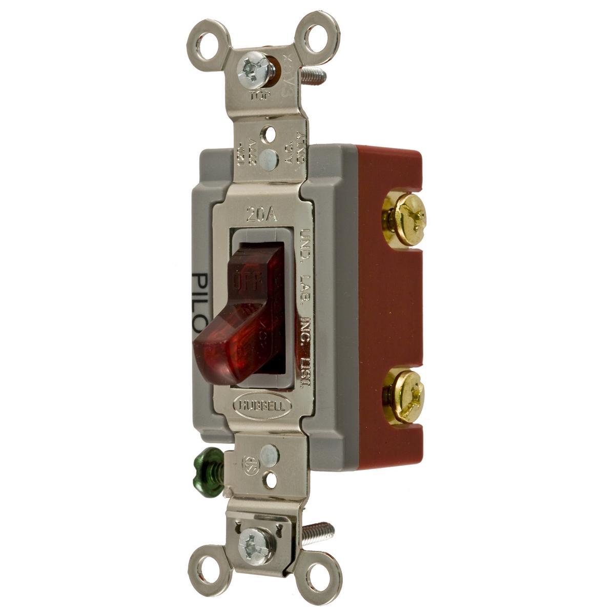 HBL1221PL HUB 20A SP RED PL SW..