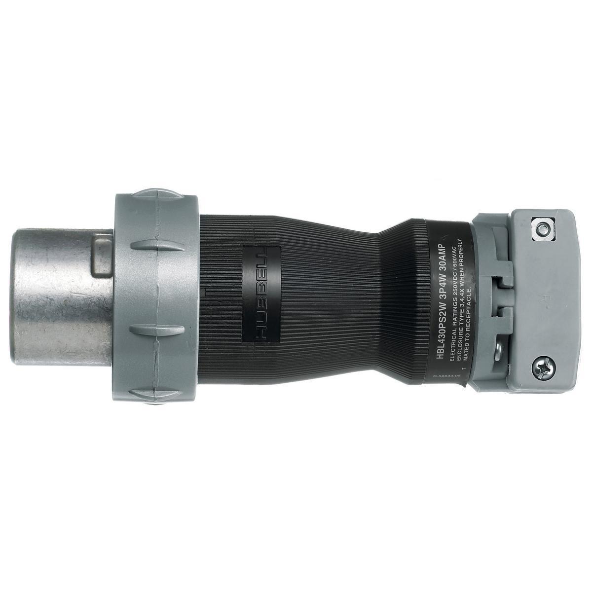 HBL430PS2W HUB 3P4W 30A/600V IGRIP PIN/SLV PLUG STYLE 2