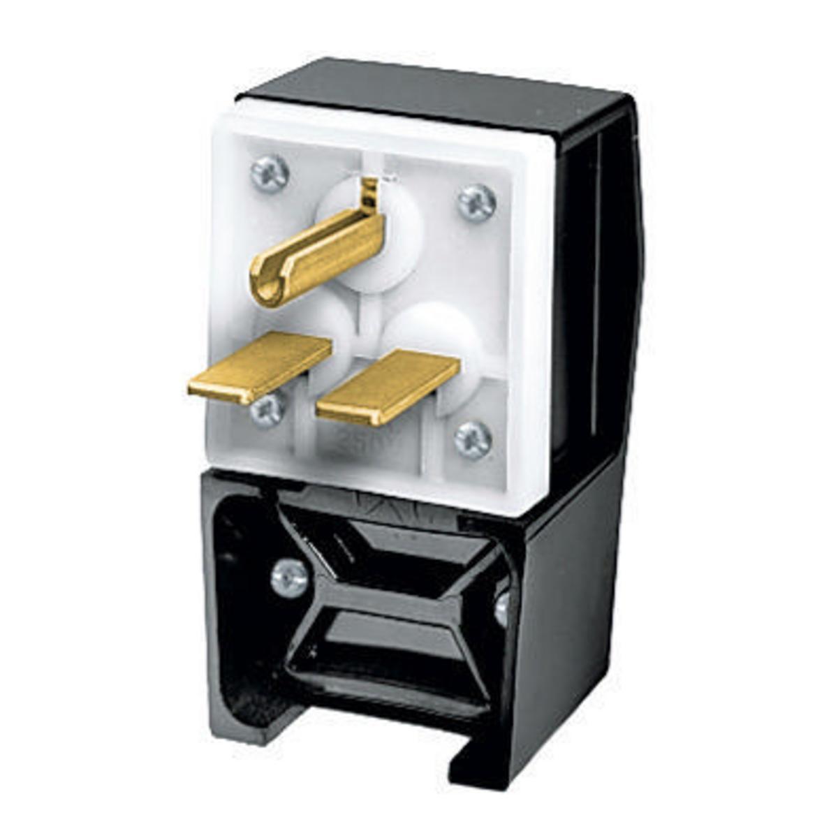 HBL9331 HUB 2P-3W-30A-250V PLUG BLK RUBBER CAP
